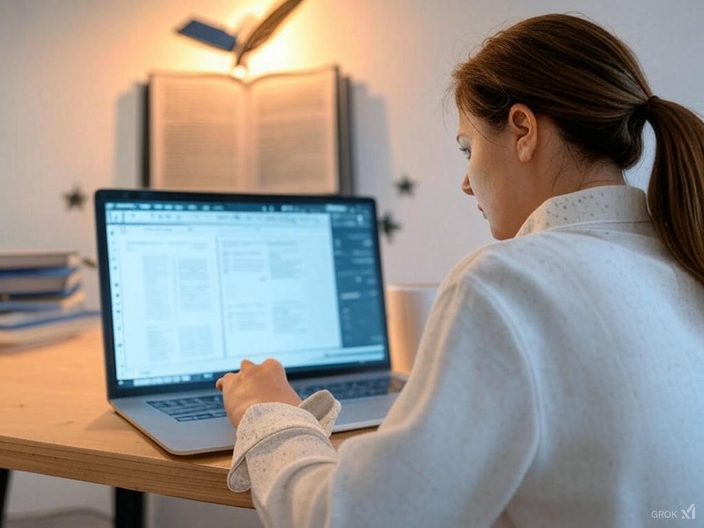 A professional book formatting expert working on a manuscript using Adobe InDesign, ensuring structured typography and print-ready layouts.