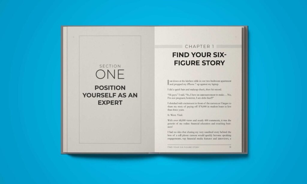 An open book displaying a professionally formatted layout with structured typography and clean typesetting.